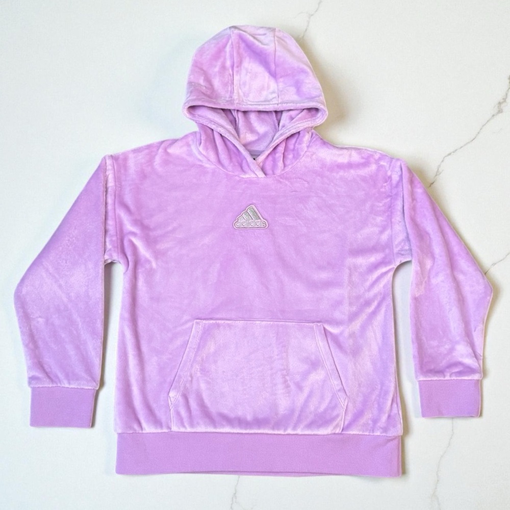 Adidas Purple Fleece Hoodie NWT